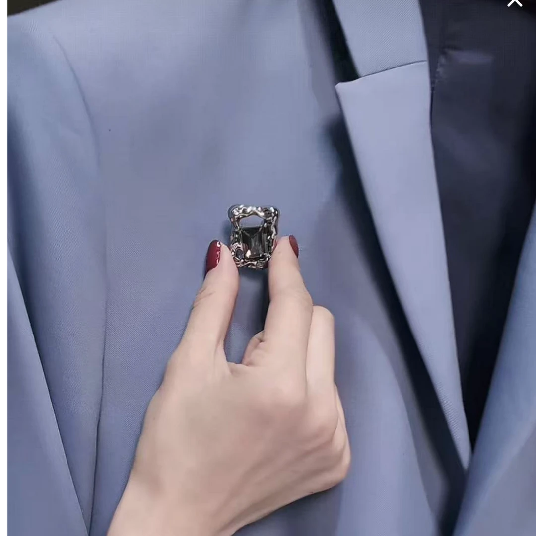 合金胸针 长方钻 胸针 BZ0001