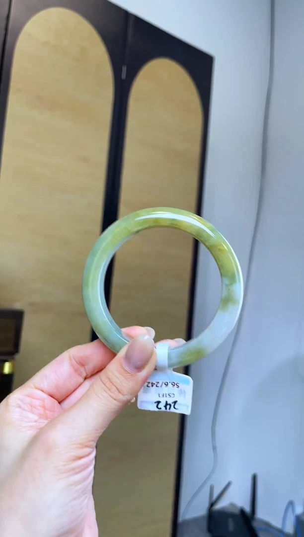 未镶嵌手镯翡翠退货标签需完好-242