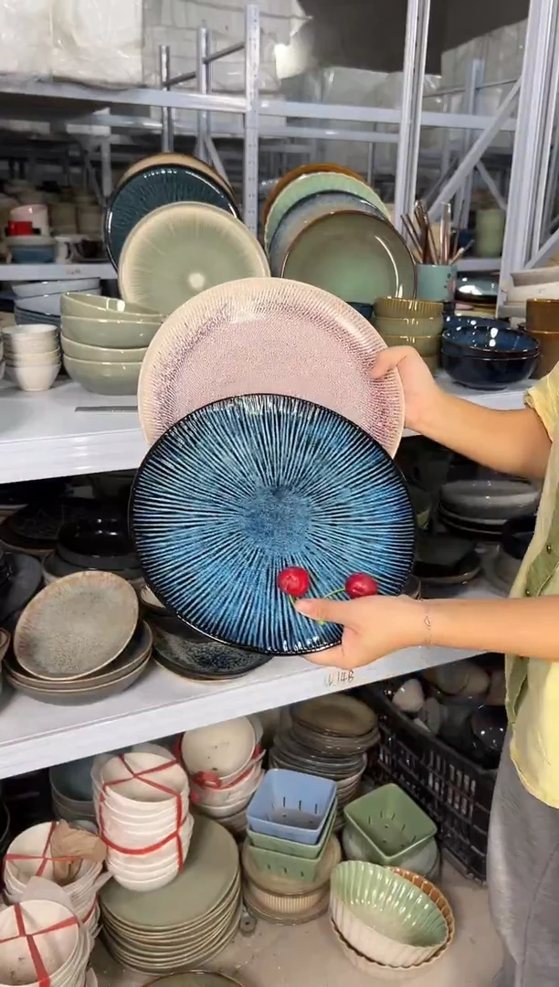 陶瓷外贸尾货瑕疵满20包邮X2大盘