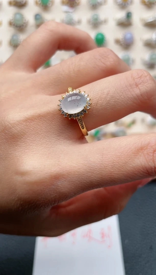 【闪购商品】翡翠戒指银S925镶嵌1111