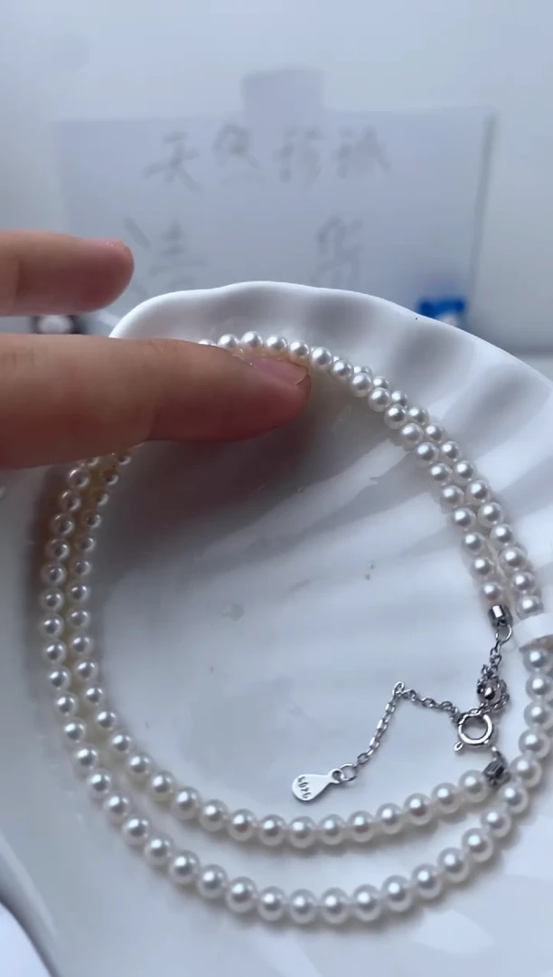 颈饰银S925镶嵌淡水珍珠213875