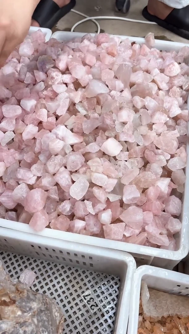 未镶嵌水晶大型摆件（非配饰）粉水晶碎石 500g