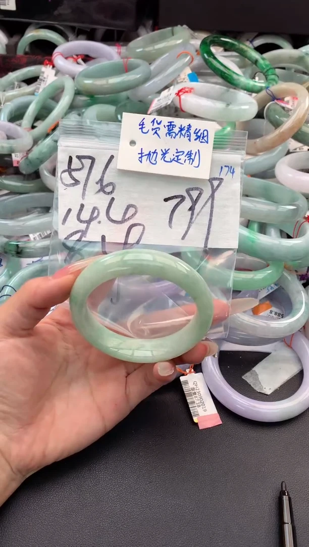 【闪购商品】定制翡翠未镶嵌毛货需精细抛光+多人