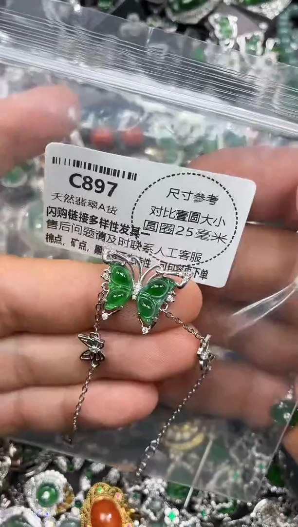 颈饰未镶嵌翡翠C897手链