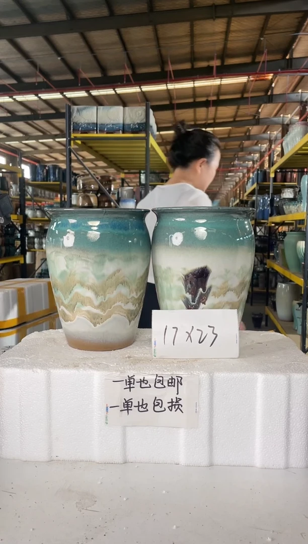 宜兴紫砂粗陶花盆17/23