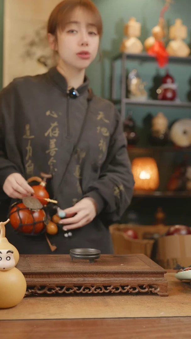 【闪购商品】115号精品天然大漆工艺防渗内胆酒葫芦~