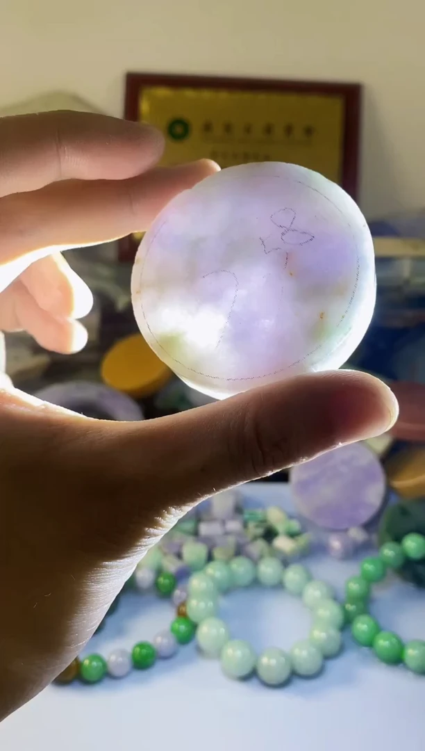 翡翠摆件未镶嵌纯天然A货翡翠1