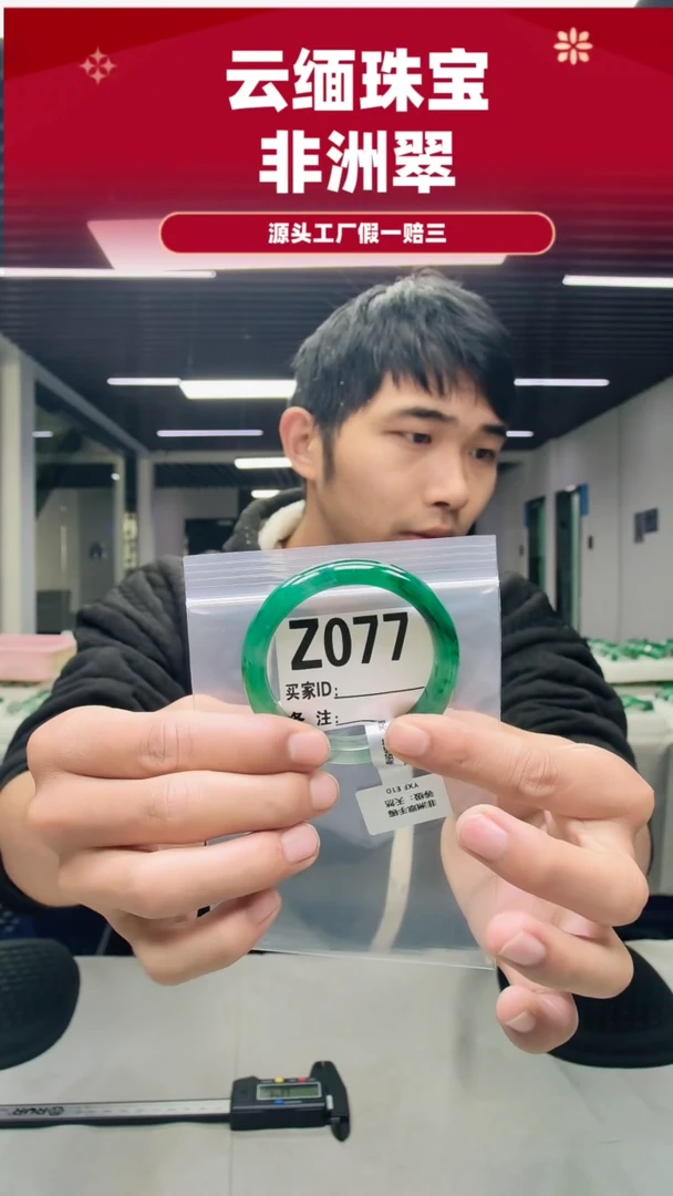 未镶嵌手镯石英质玉（非洲翠）53圈口Z077