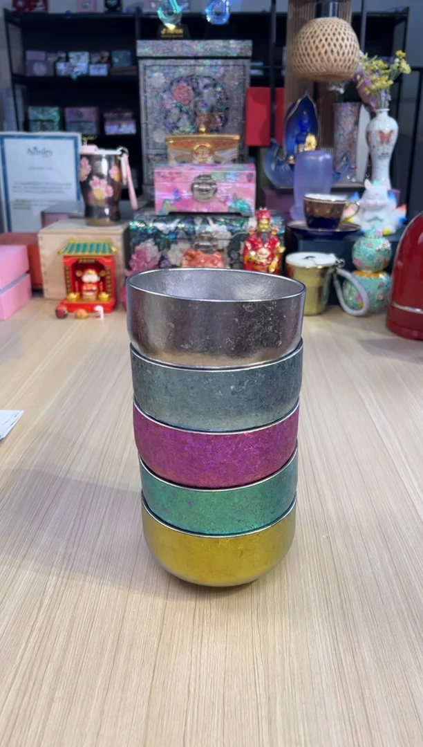45纯钛饭碗380ml-五色