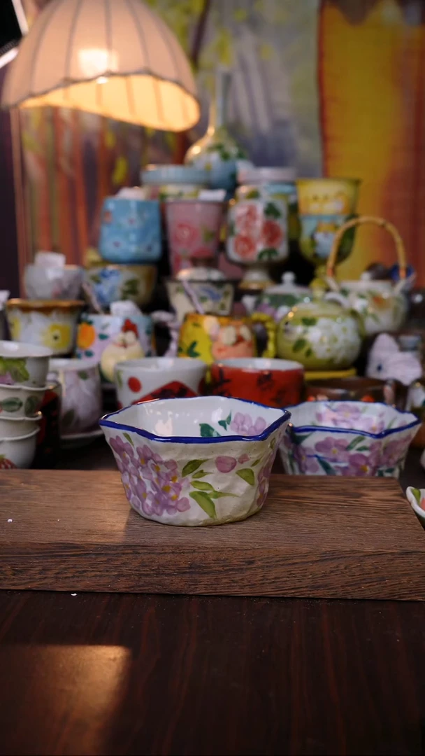 杯子泥垚手作 景德镇手工手绘陶瓷器物