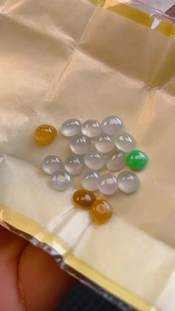【闪购商品】翡翠耳饰未镶嵌天然A货翡翠114
