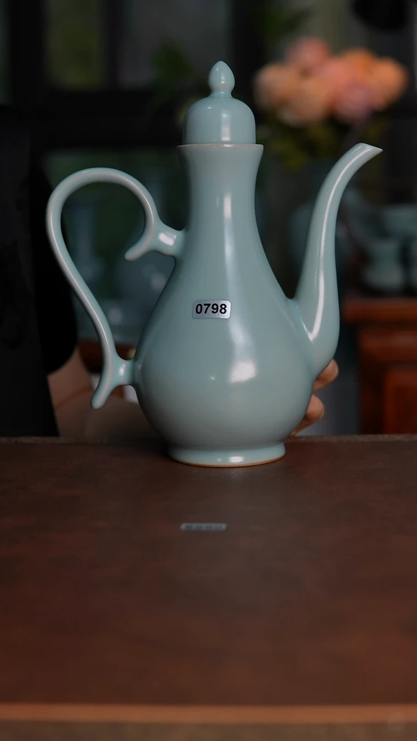 摆件0798天青釉酒壶500毫升