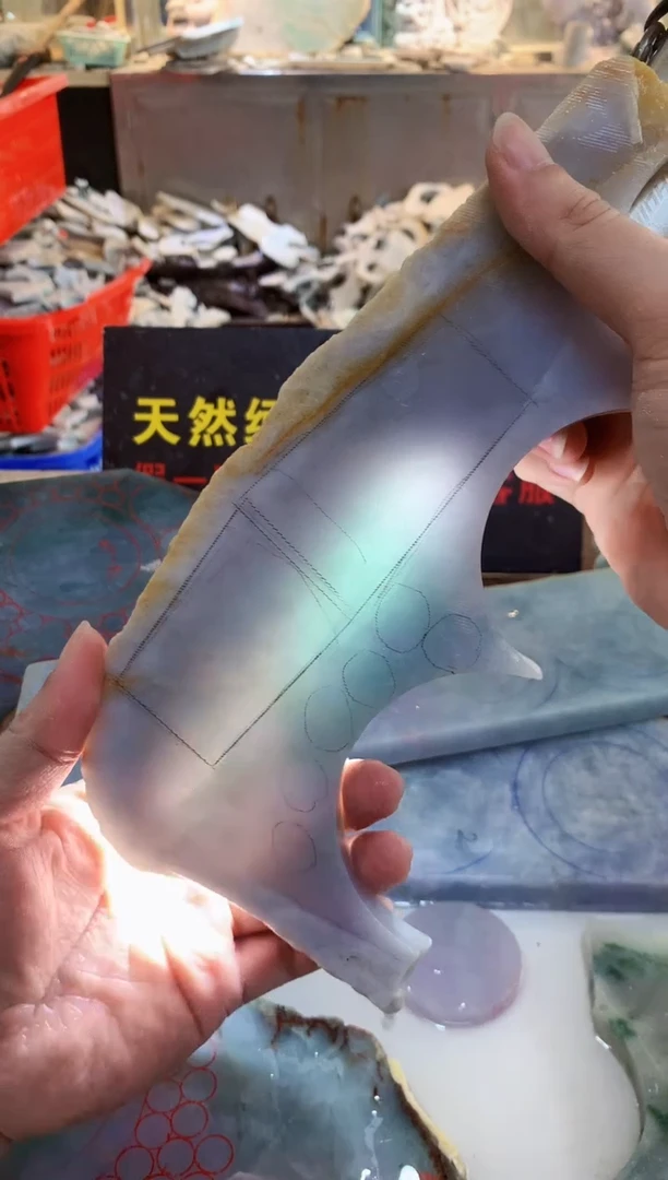 翡翠裸石我****万0朗0翡翠珠宝800
