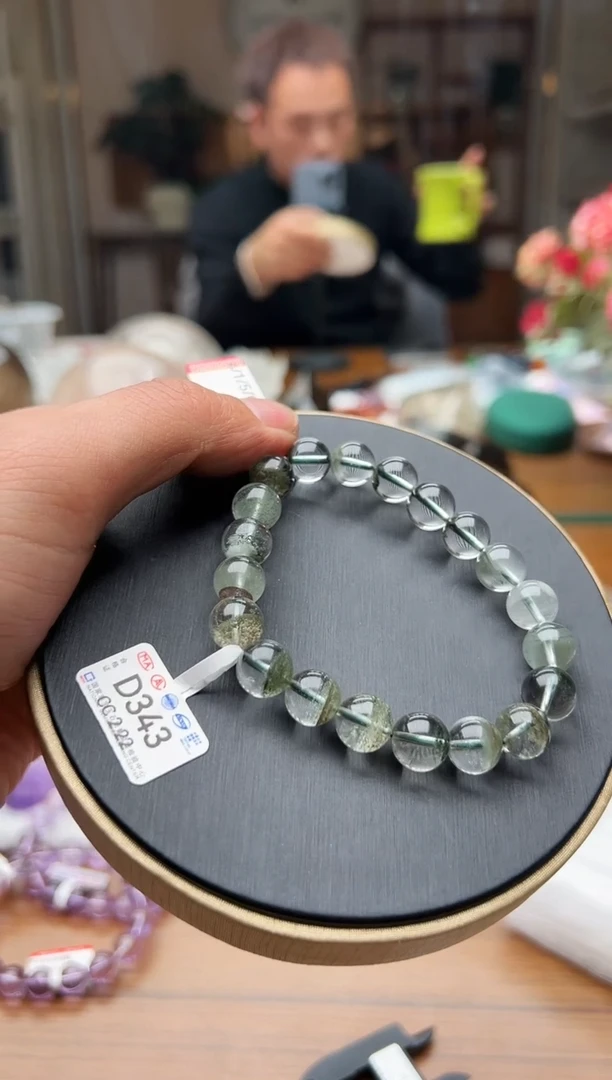 【闪购商品】水晶手链未镶嵌d343 绿幽灵卡10