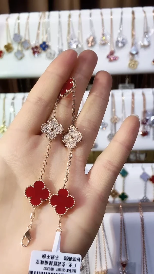 【闪购商品】钻石手链18K金镶嵌钻石K玫