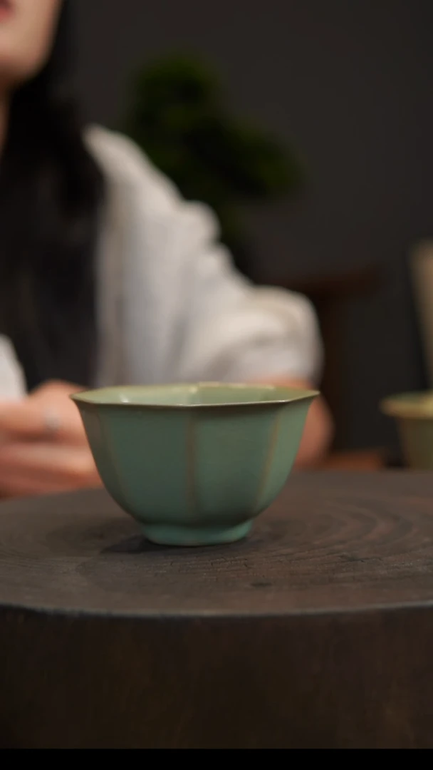 杯子张**元八方杯 汝州原产地 原矿老釉