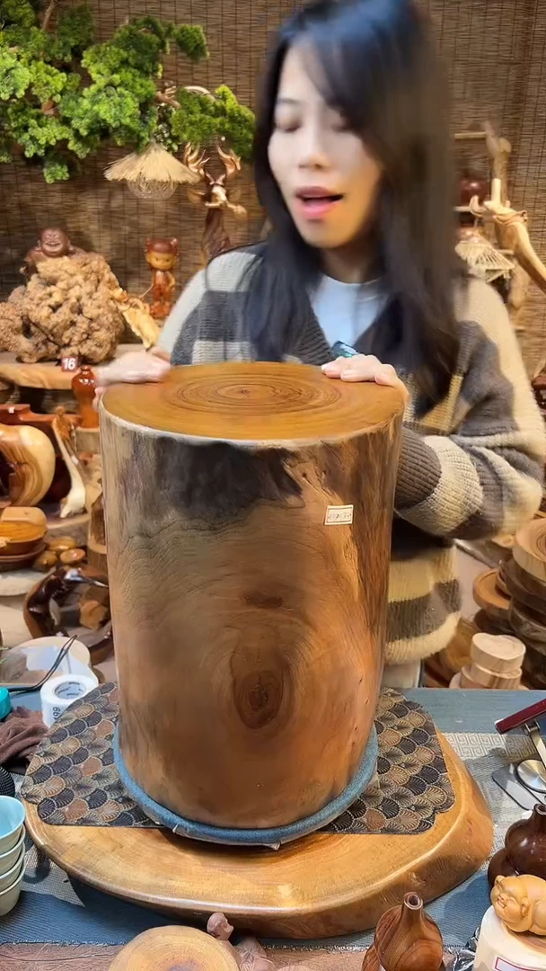 木香樟木-原树边木墩 28*27/40