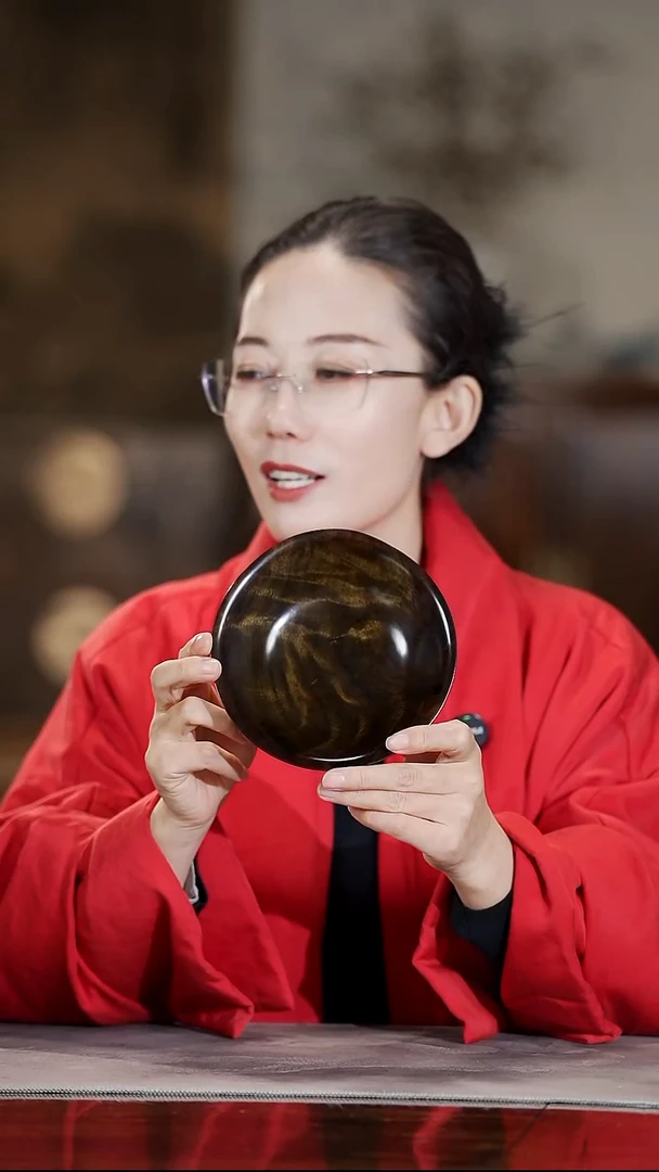 金丝楠227圆盘壶承盘