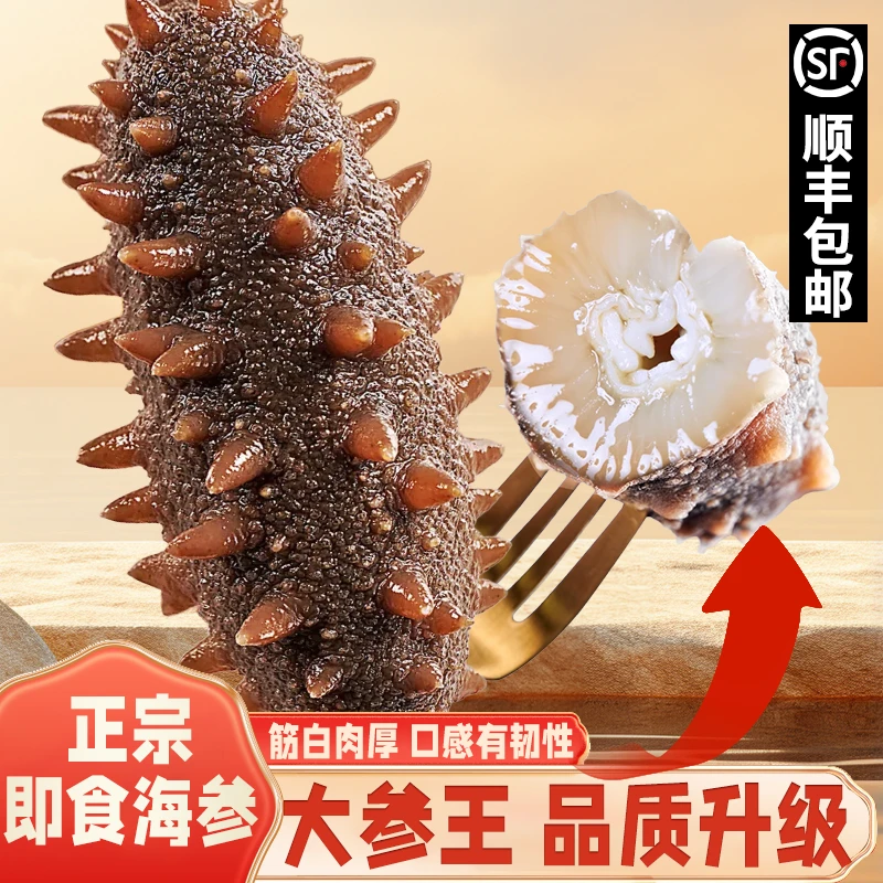 【大参王】3-4品质升级500g即食大连海参滋补辽刺参独立包装顺丰
