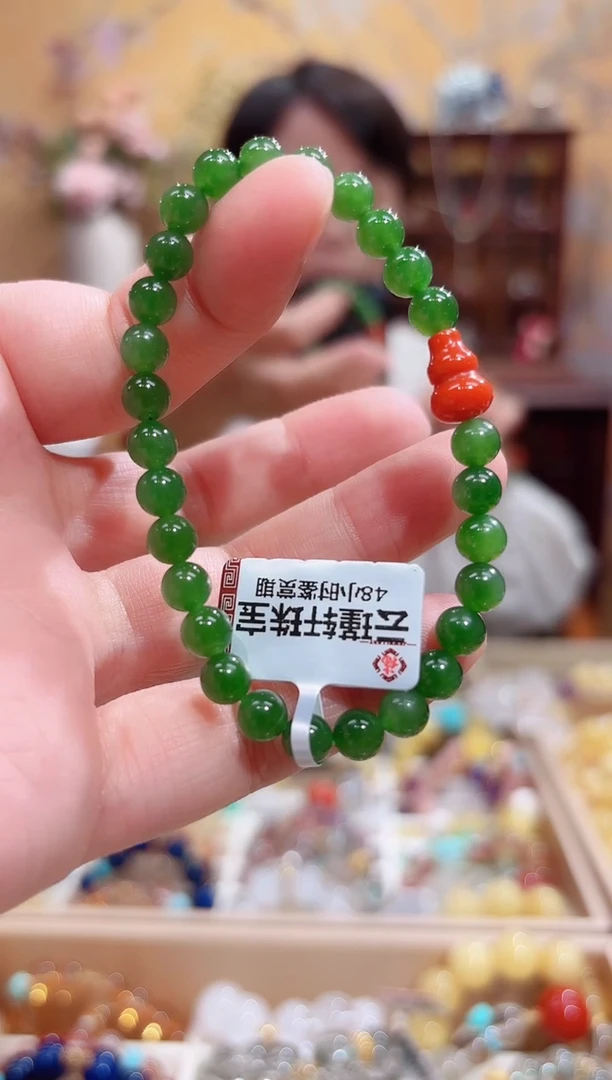 未镶嵌手串和田玉设计款珠串