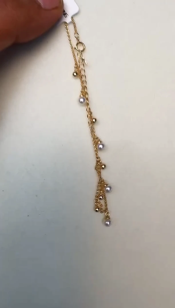海水珍珠银S925镶嵌手链手链