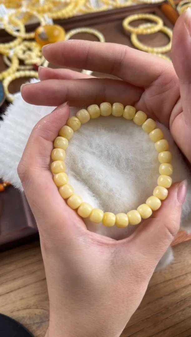 【闪购商品】蜜蜡裸石未镶嵌蜜蜡手串8没品控