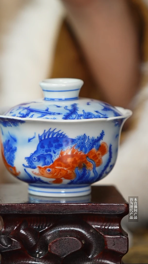 摆件陶瓷新华网瓷-含月阁18