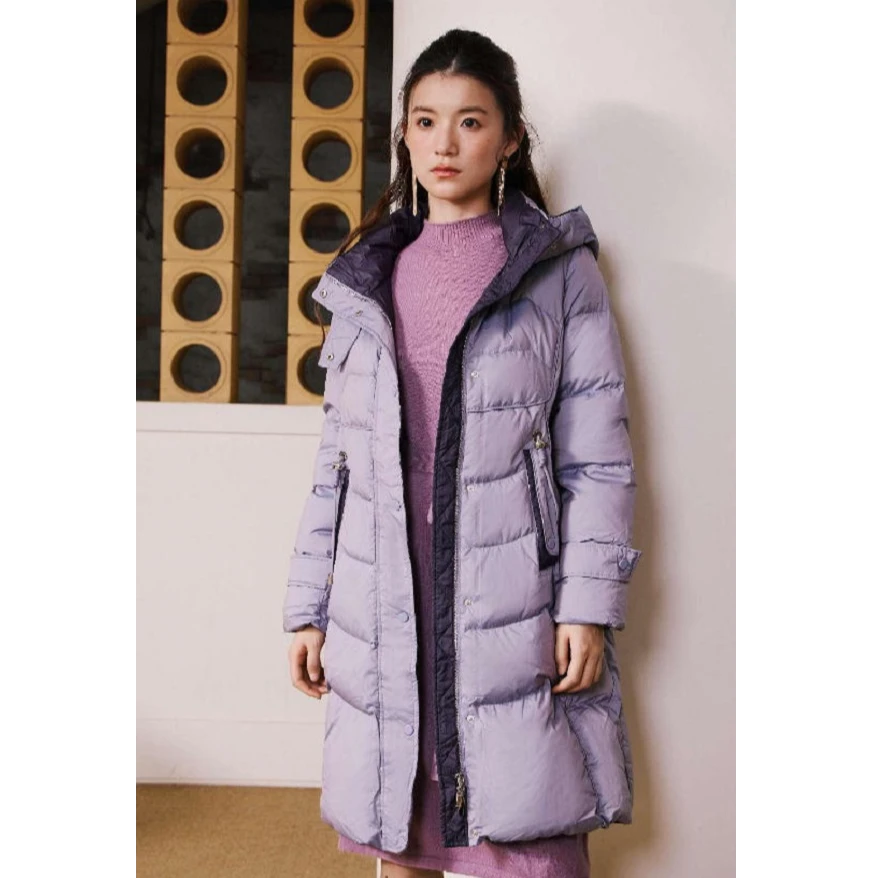 【亚美专属】她翼冬季羽绒服女士中长款休闲连帽YE4244353817