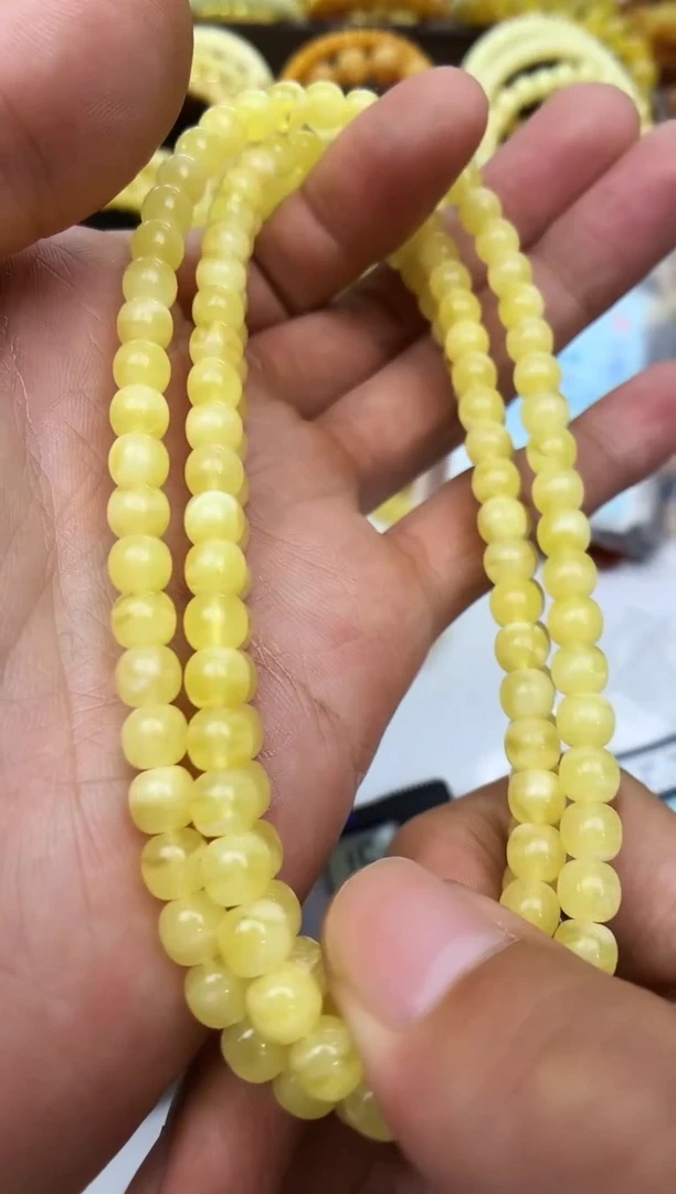 裸石蜜蜡未镶嵌链子