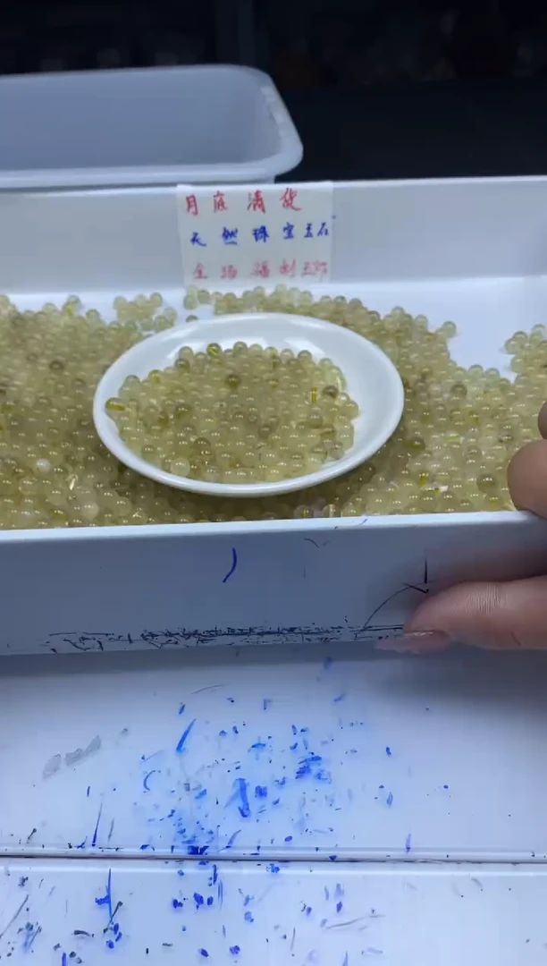 未镶嵌颈饰水晶w2113金发晶6mm*30颗