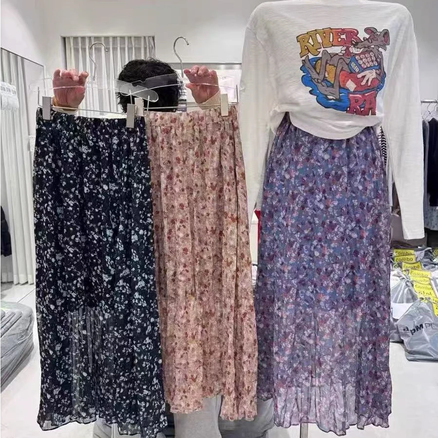 韩国东大门正品代购  com碎花洋气显瘦半身裙（no退 no换）