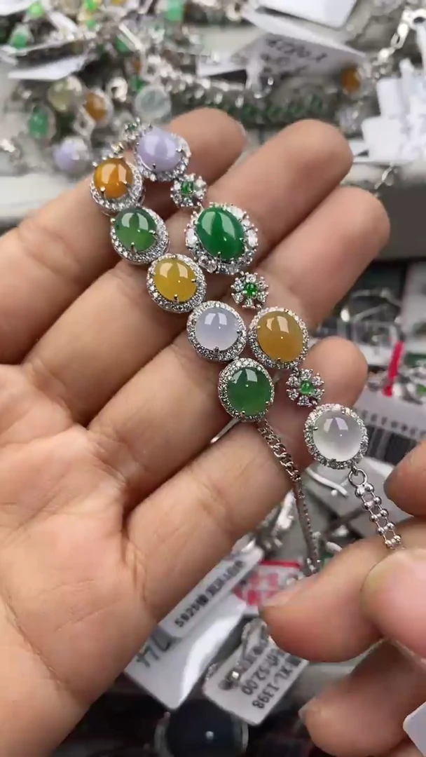 银S925镶嵌戒指翡翠888              4