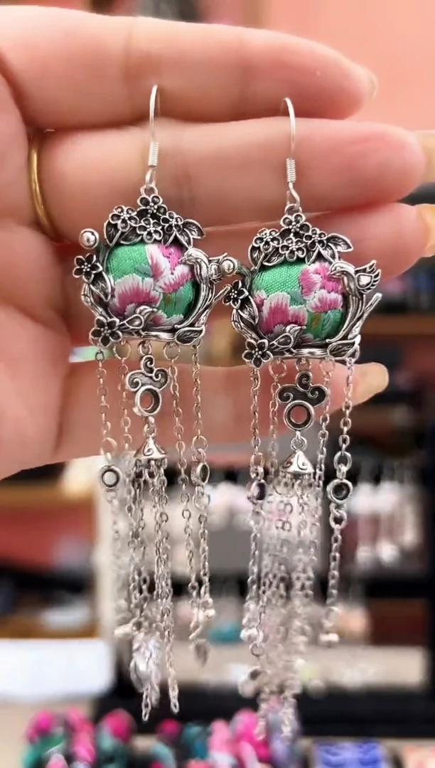 织绣艺枝独绣老绣饰品157