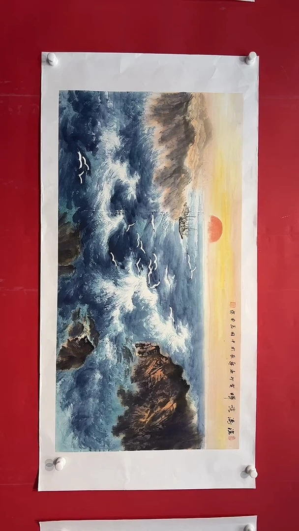 国画画家陆远华纯手绘原作