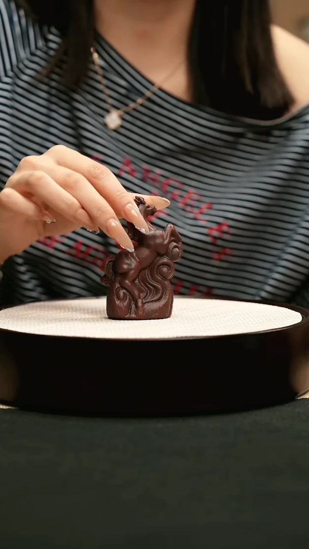 茶壶紫砂铁血红砂马到成功茶宠