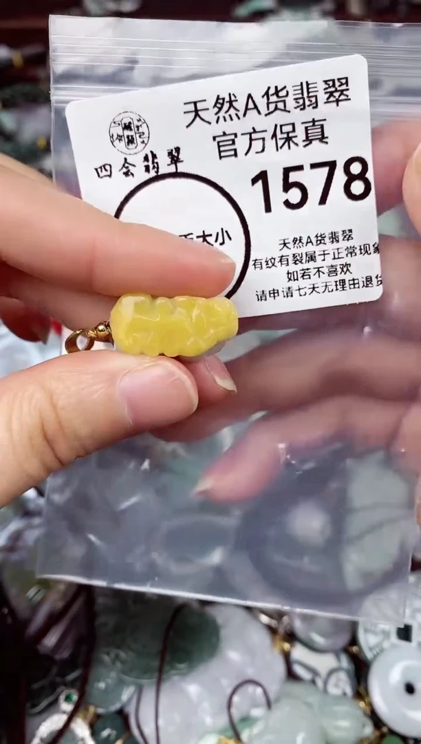 【闪购商品】翡翠颈饰未镶嵌天然A货翡翠1578