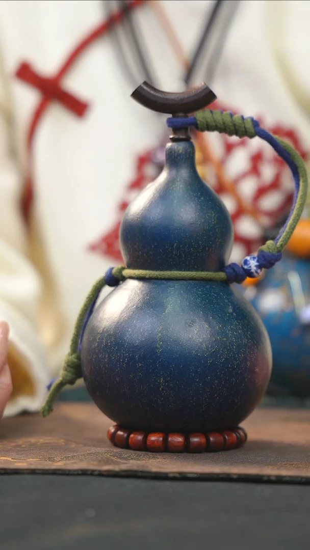 【闪购商品】RY146大漆酒葫芦不包手串及旋转底座