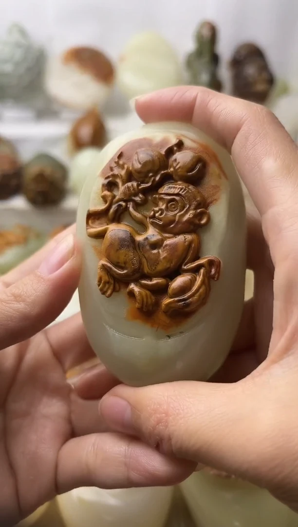 石材古青石棉纹正常不退换猴