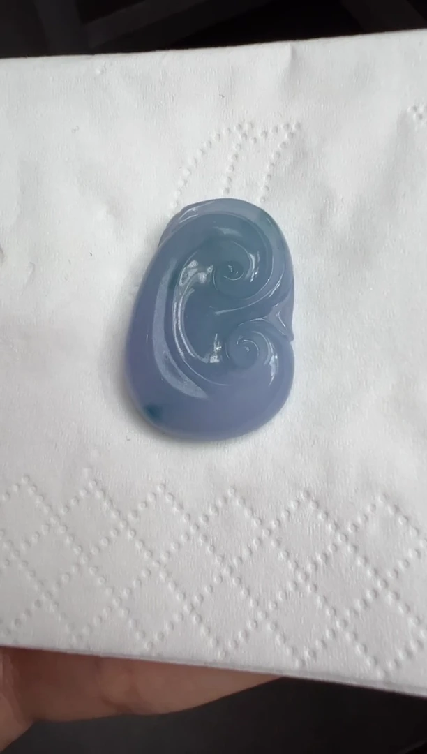 【闪购商品】定制翡翠未镶嵌26.2*18.0*4.5如意