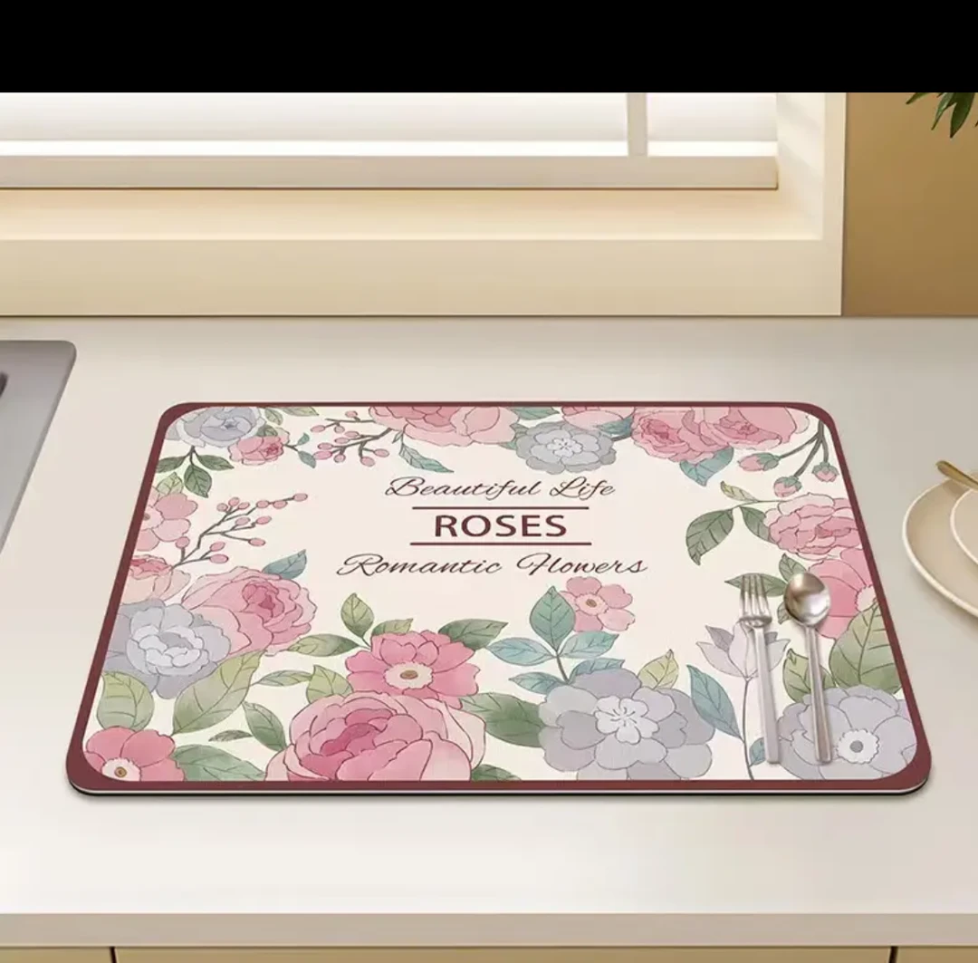 B13【30*40 3件装】浪漫田园风地毯厨房隔热浴室玄关地垫