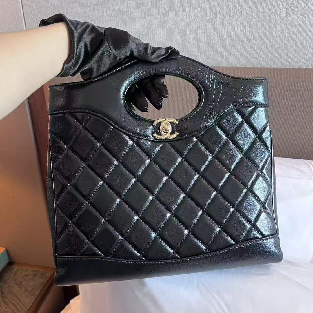99新 Chanel/香奈儿 壹臻/外展/黑金31bag小号32068060