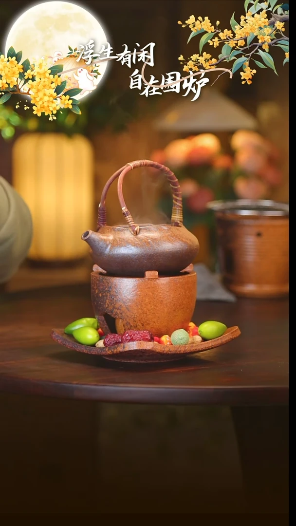 茶壶紫砂知足+瓦片