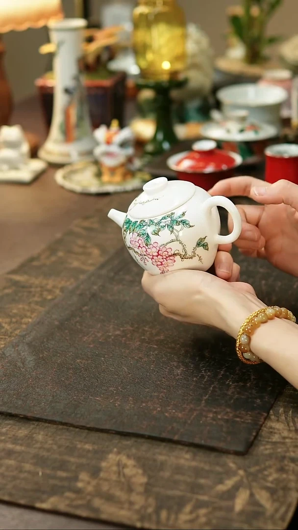 景德镇陶瓷杯碗柴烧多人