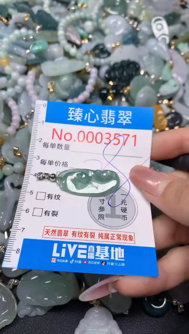 【闪购商品】翡翠颈饰未镶嵌含绳0003571