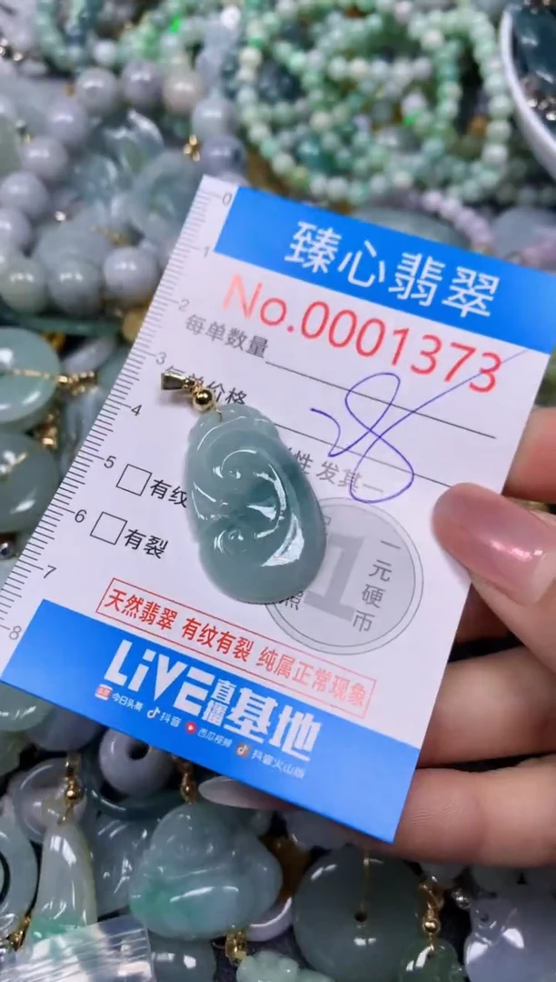 【闪购商品】翡翠颈饰未镶嵌含绳0001373