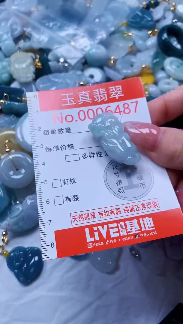 翡翠未镶嵌吊坠(不含链)6487