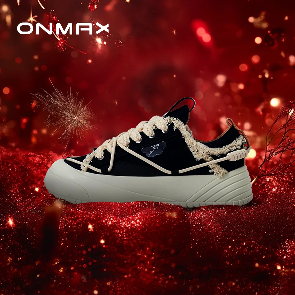 【鞠婧祎同款】ONMAX纸飞机时尚潮流板鞋秋季上新低帮厚底百搭潮鞋