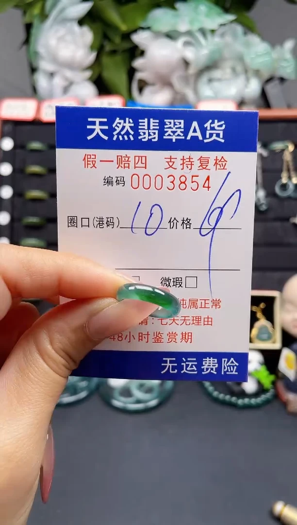 翡翠戒指未镶嵌10*3854