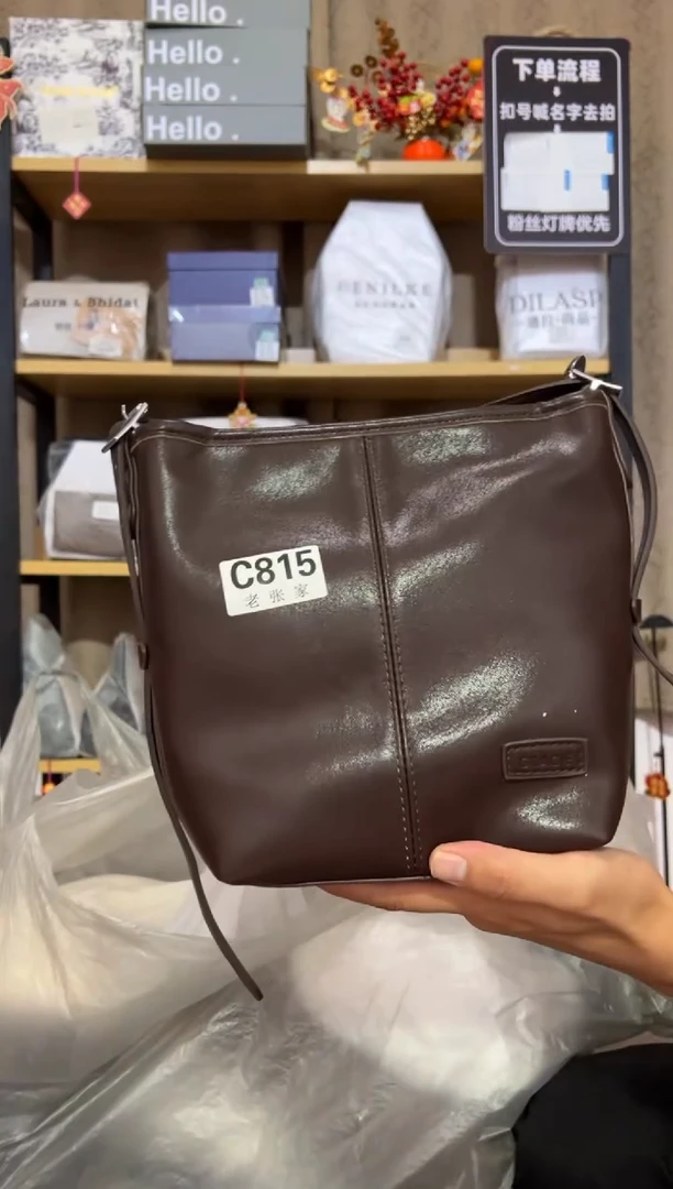 小牛剖层皮革老张家女包815