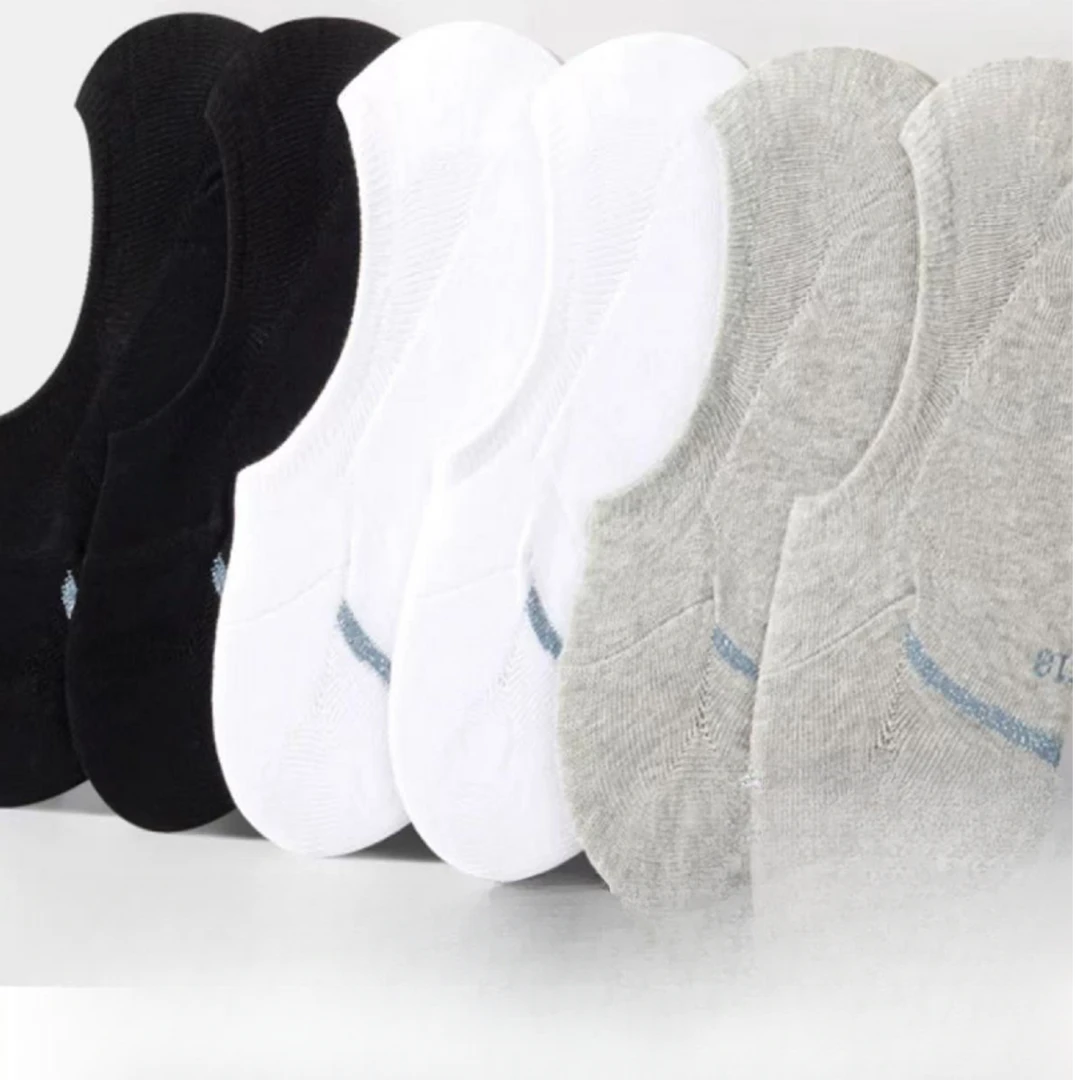 FISH袜子男女同款透气吸汗简约时尚船袜